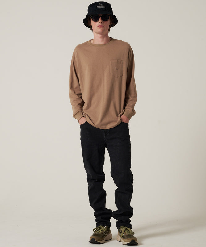 ワンポイントポケット長袖Tシャツ/ONE POINT PKT LS TEE