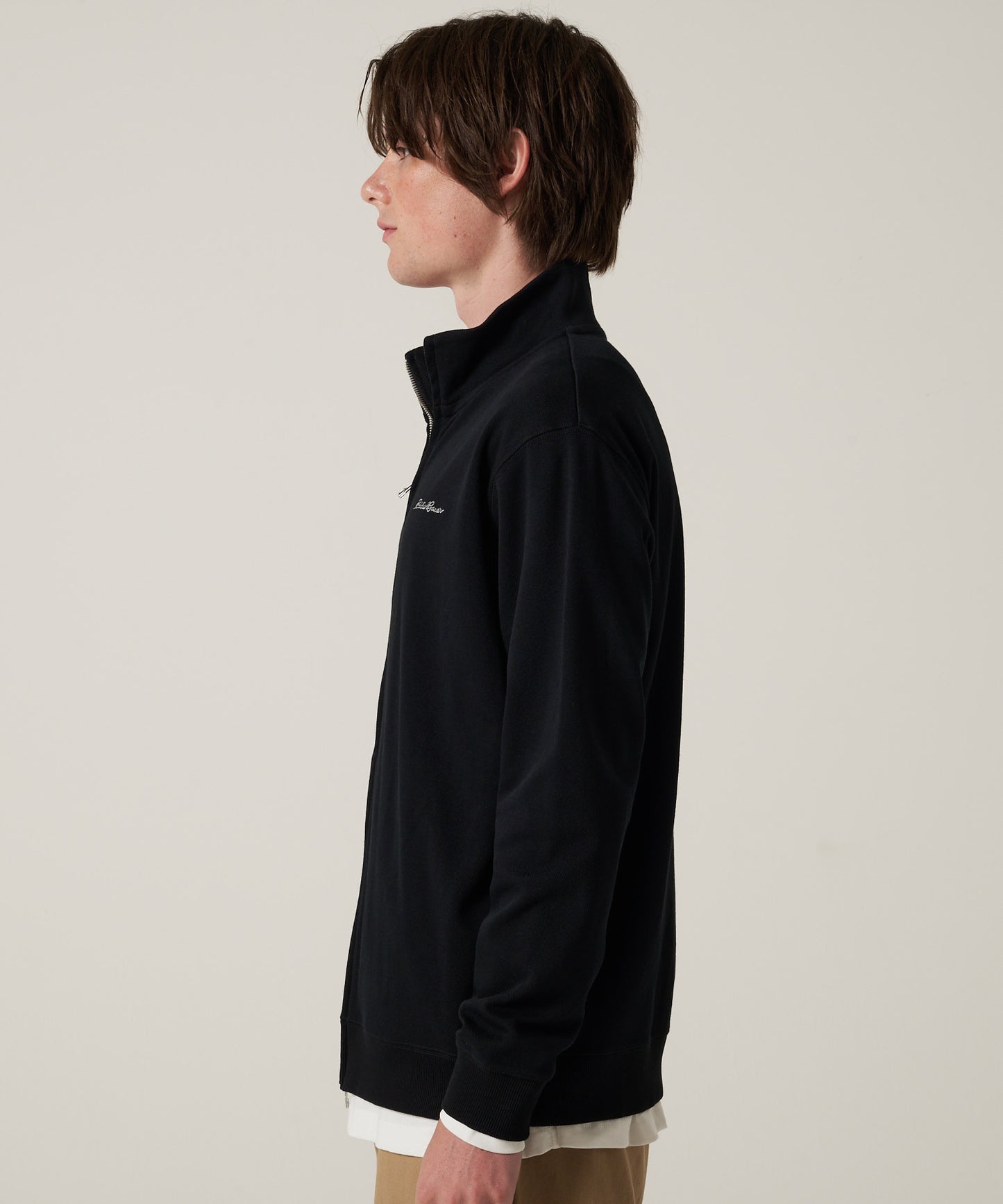 ダブルフェイスカノコ ジップアップ カーディガン/W-PIQUE ZIP-UP CARDIGAN