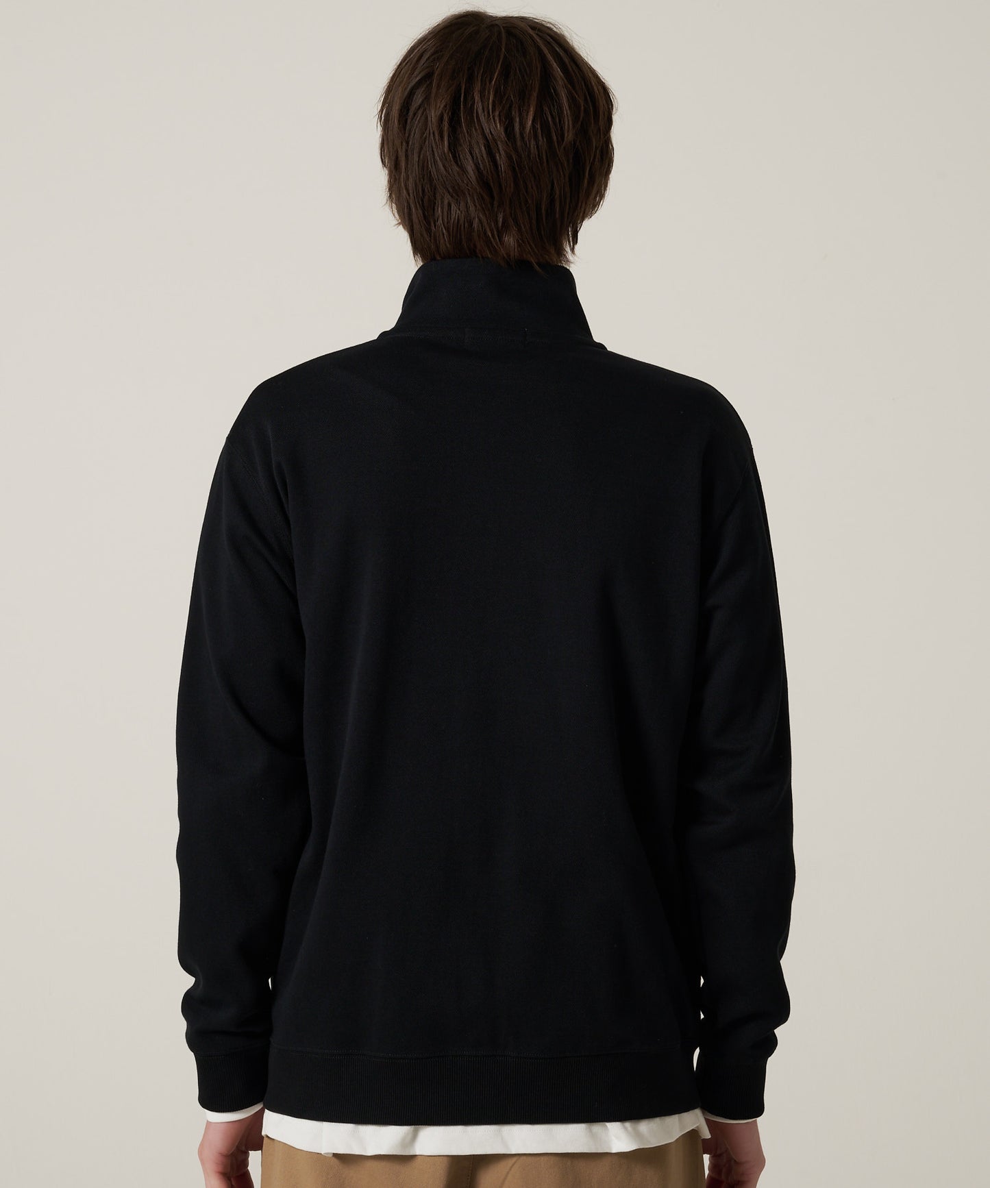 ダブルフェイスカノコ ジップアップ カーディガン/W-PIQUE ZIP-UP CARDIGAN