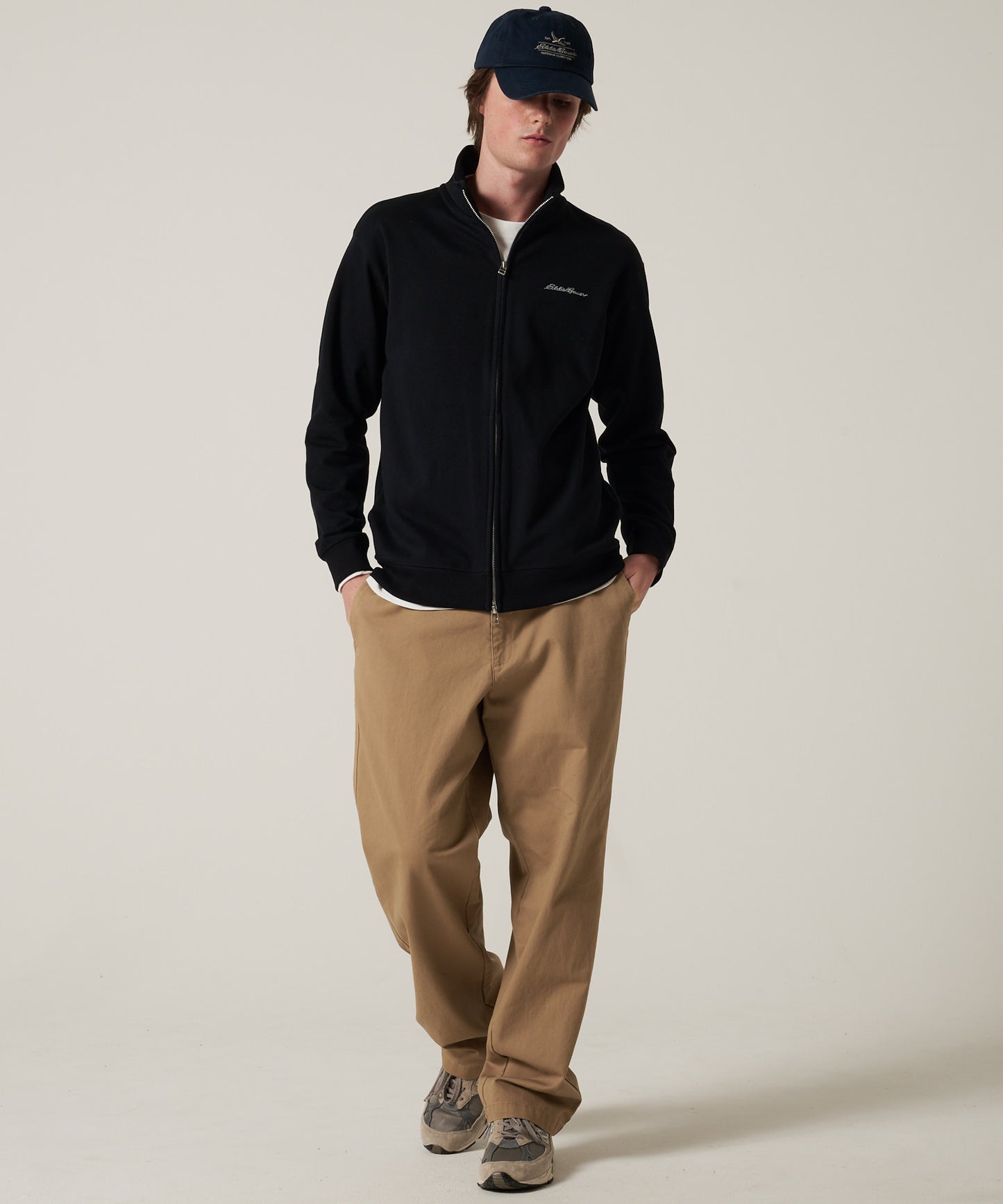 ダブルフェイスカノコ ジップアップ カーディガン/W-PIQUE ZIP-UP CARDIGAN