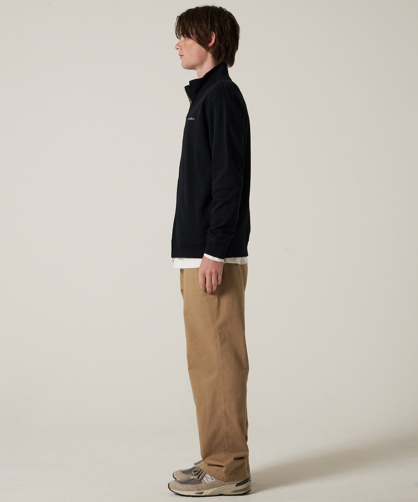 ダブルフェイスカノコ ジップアップ カーディガン/W-PIQUE ZIP-UP CARDIGAN