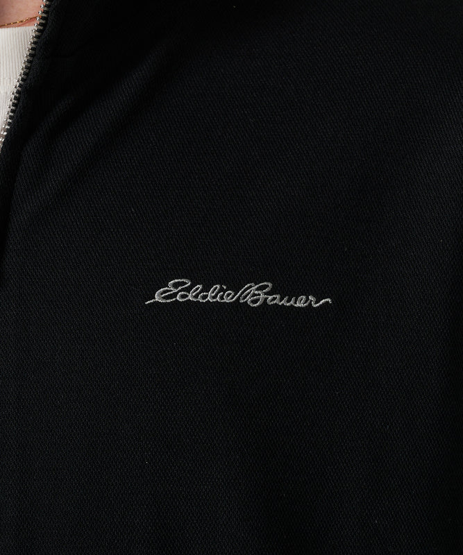 ダブルフェイスカノコ ジップアップ カーディガン/W-PIQUE ZIP-UP CARDIGAN