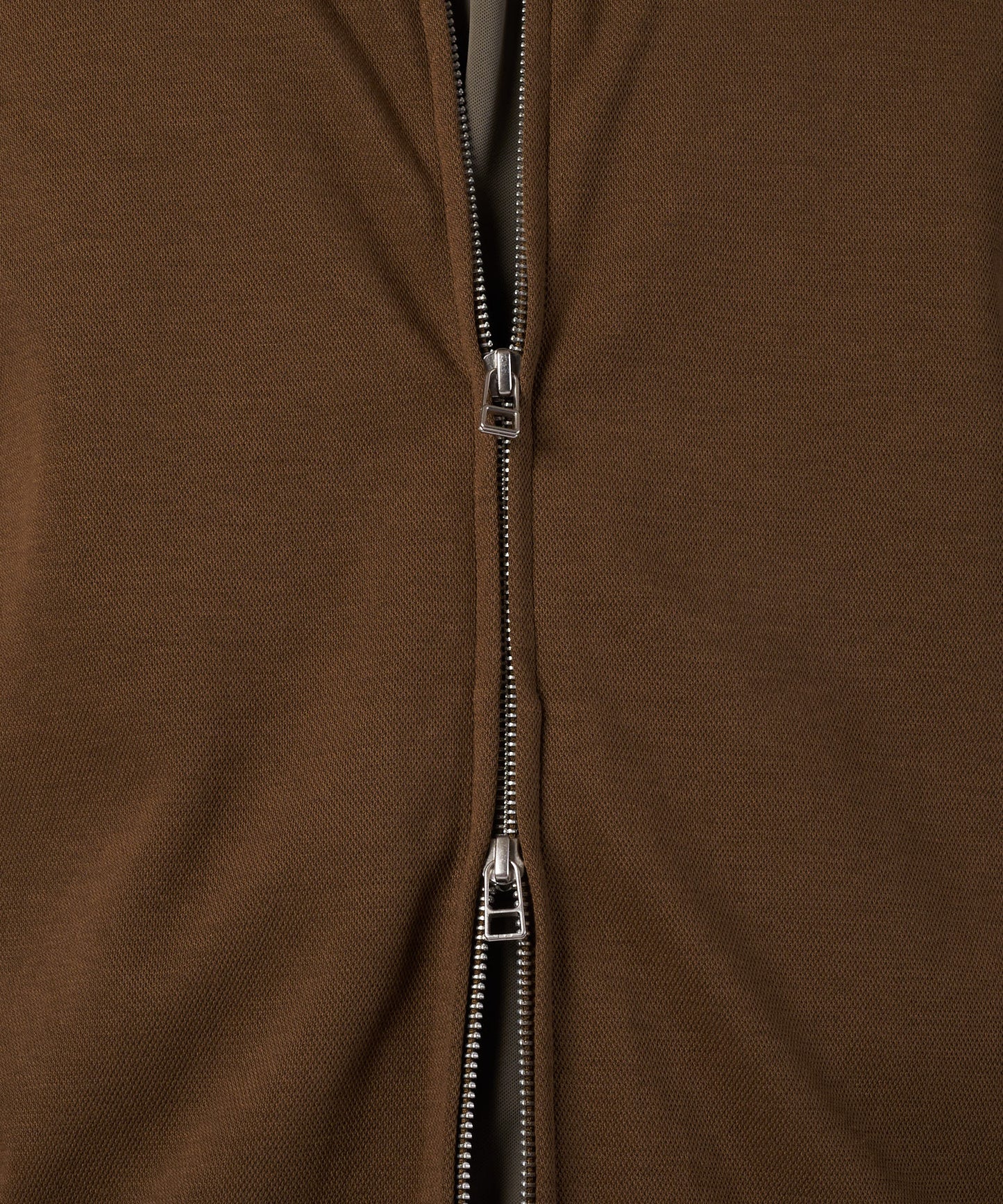 ダブルフェイスカノコ ジップアップ カーディガン/W-PIQUE ZIP-UP CARDIGAN