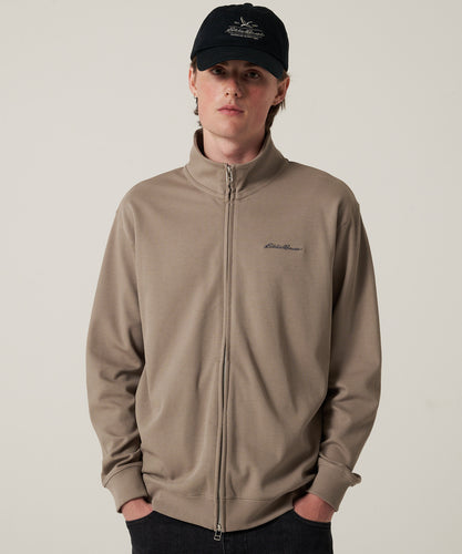 ダブルフェイスカノコ ジップアップ カーディガン/W-PIQUE ZIP-UP CARDIGAN