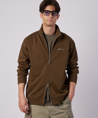 ダブルフェイスカノコ ジップアップ カーディガン/W-PIQUE ZIP-UP CARDIGAN