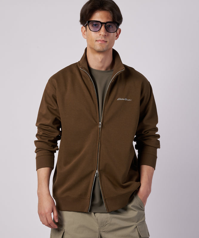 ダブルフェイスカノコ ジップアップ カーディガン/W-PIQUE ZIP-UP CARDIGAN