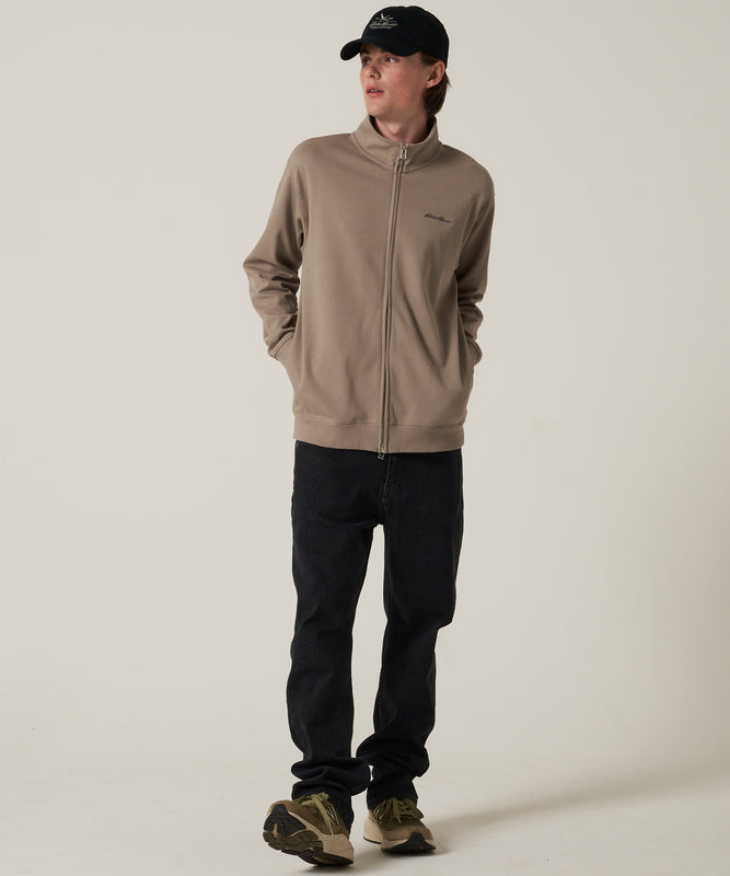 ダブルフェイスカノコ ジップアップ カーディガン/W-PIQUE ZIP-UP CARDIGAN