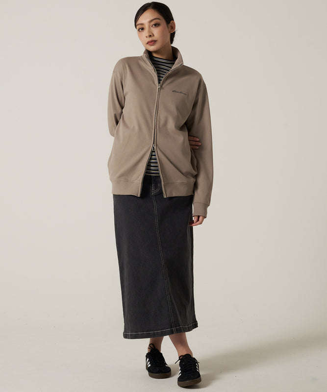 ダブルフェイスカノコ ジップアップ カーディガン/W-PIQUE ZIP-UP CARDIGAN