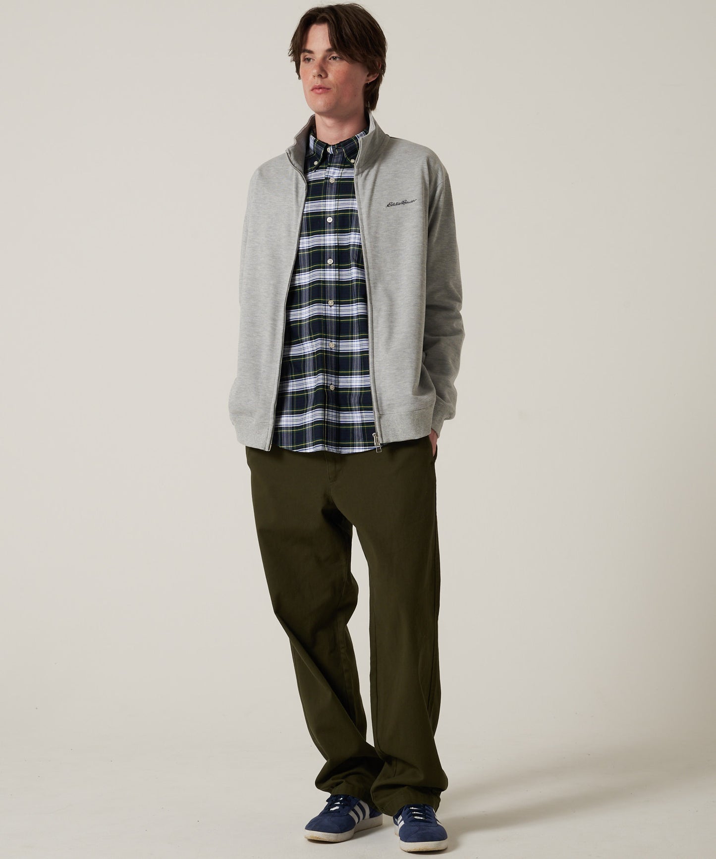 ダブルフェイスカノコ ジップアップ カーディガン/W-PIQUE ZIP-UP CARDIGAN