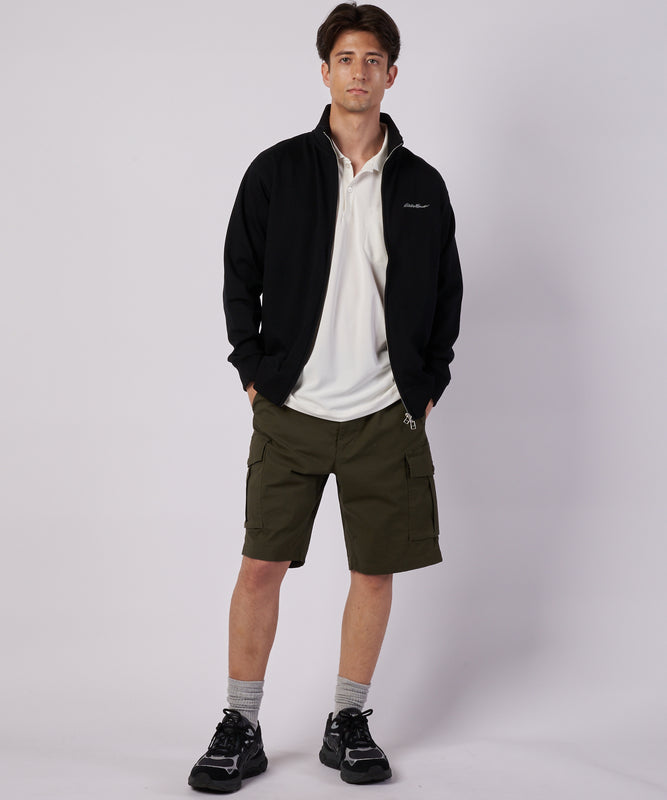 ダブルフェイスカノコ ジップアップ カーディガン/W-PIQUE ZIP-UP CARDIGAN