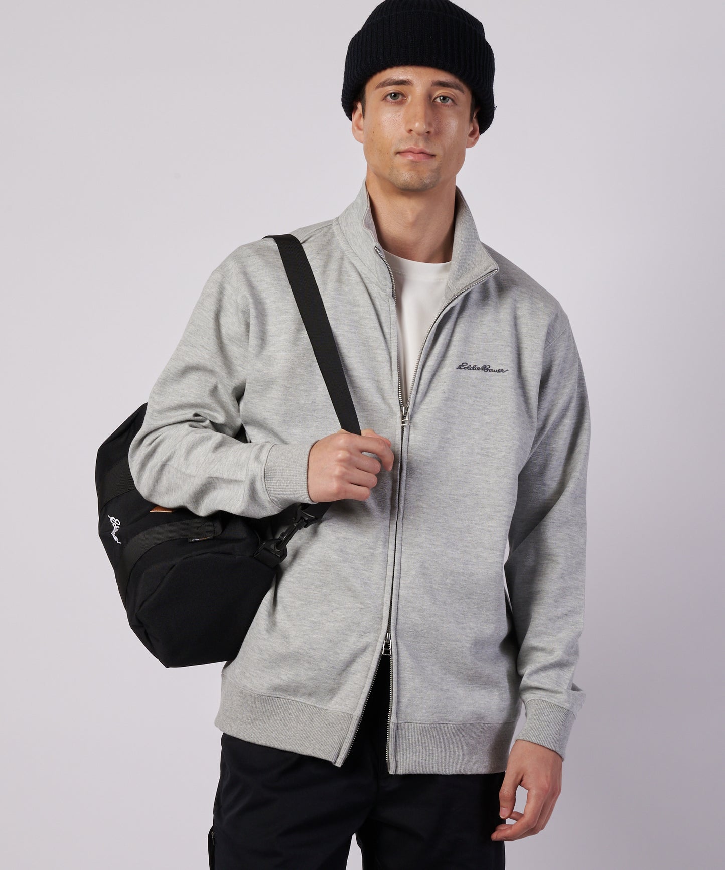 ダブルフェイスカノコ ジップアップ カーディガン/W-PIQUE ZIP-UP CARDIGAN