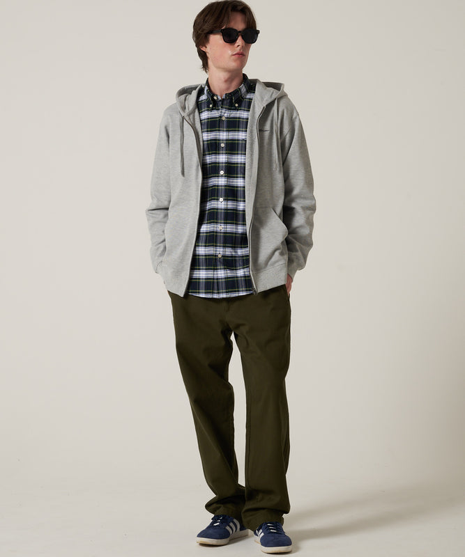 ダブルフェイスカノコ ジップフーディ/W-PIQUE ZIP HOODIE