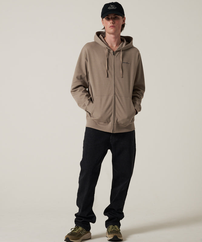 ダブルフェイスカノコ ジップフーディ/W-PIQUE ZIP HOODIE