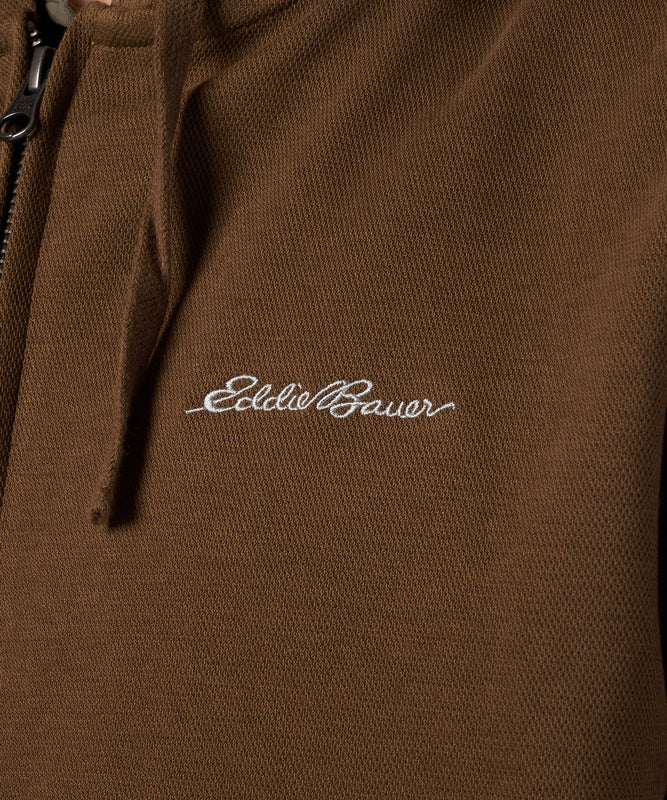 ダブルフェイスカノコ ジップフーディ/W-PIQUE ZIP HOODIE