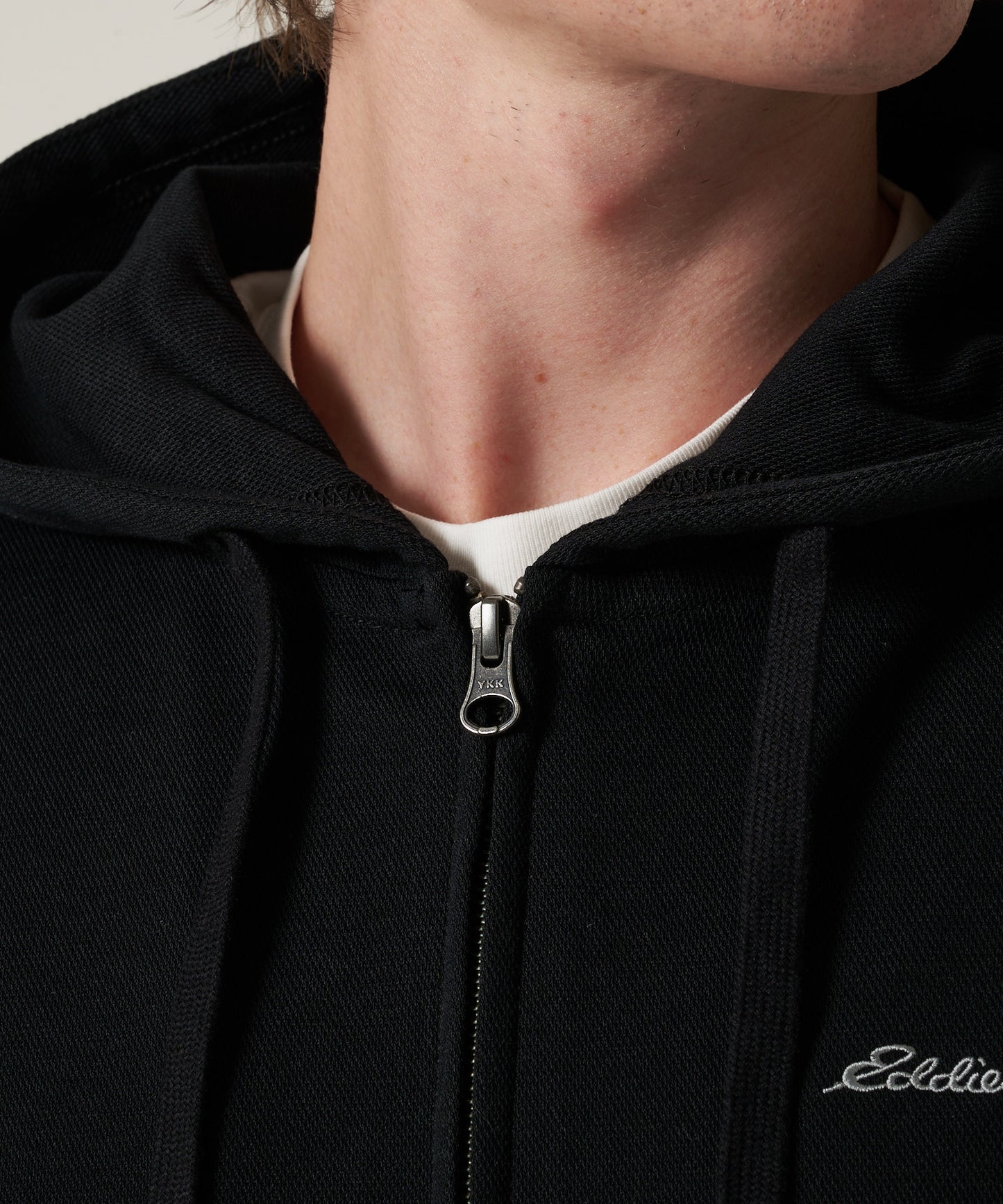 ダブルフェイスカノコ ジップフーディ/W-PIQUE ZIP HOODIE