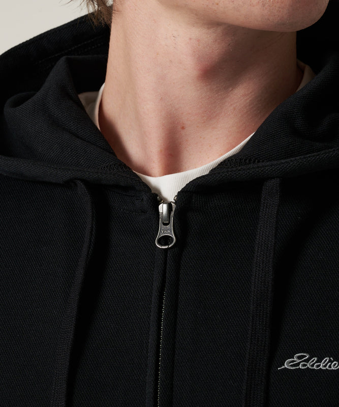 ダブルフェイスカノコ ジップフーディ/W-PIQUE ZIP HOODIE