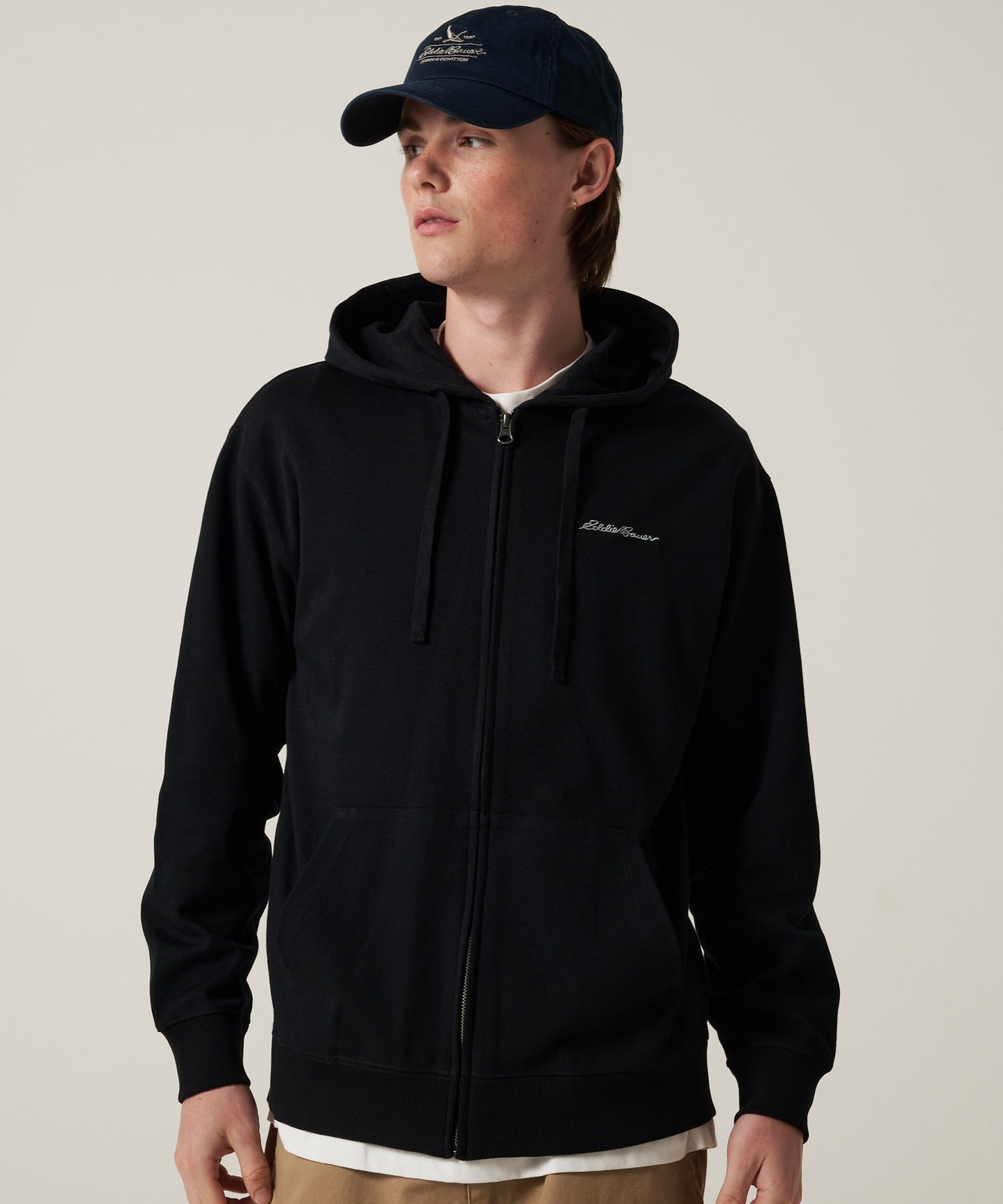 ダブルフェイスカノコ ジップフーディ/W-PIQUE ZIP HOODIE