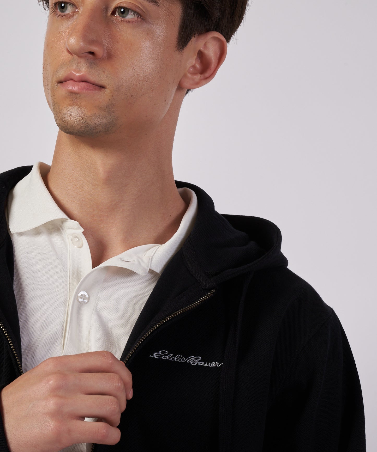 ダブルフェイスカノコ ジップフーディ/W-PIQUE ZIP HOODIE