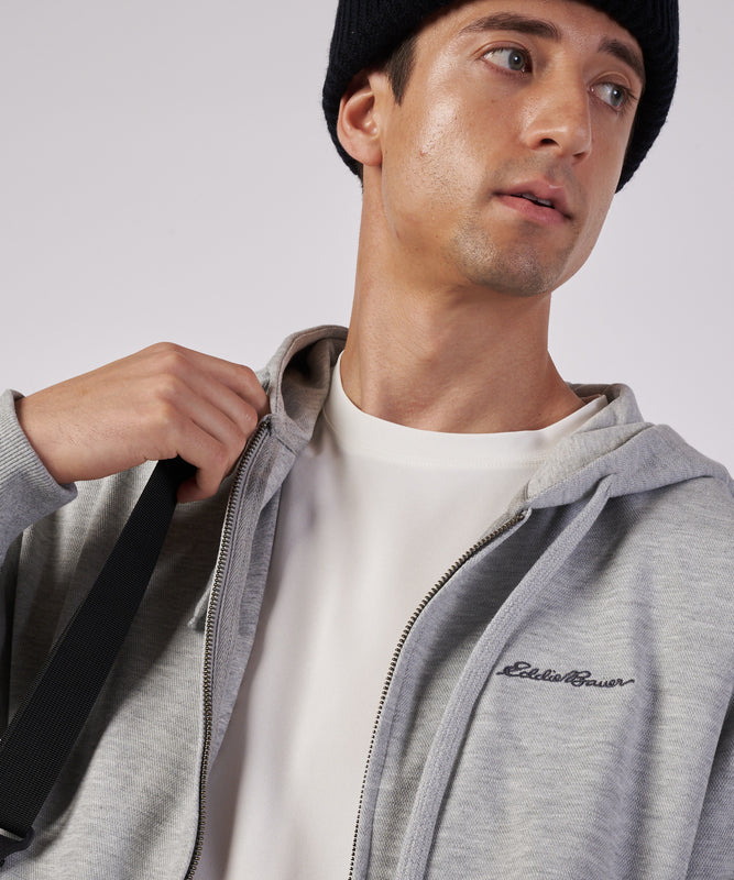 ダブルフェイスカノコ ジップフーディ/W-PIQUE ZIP HOODIE