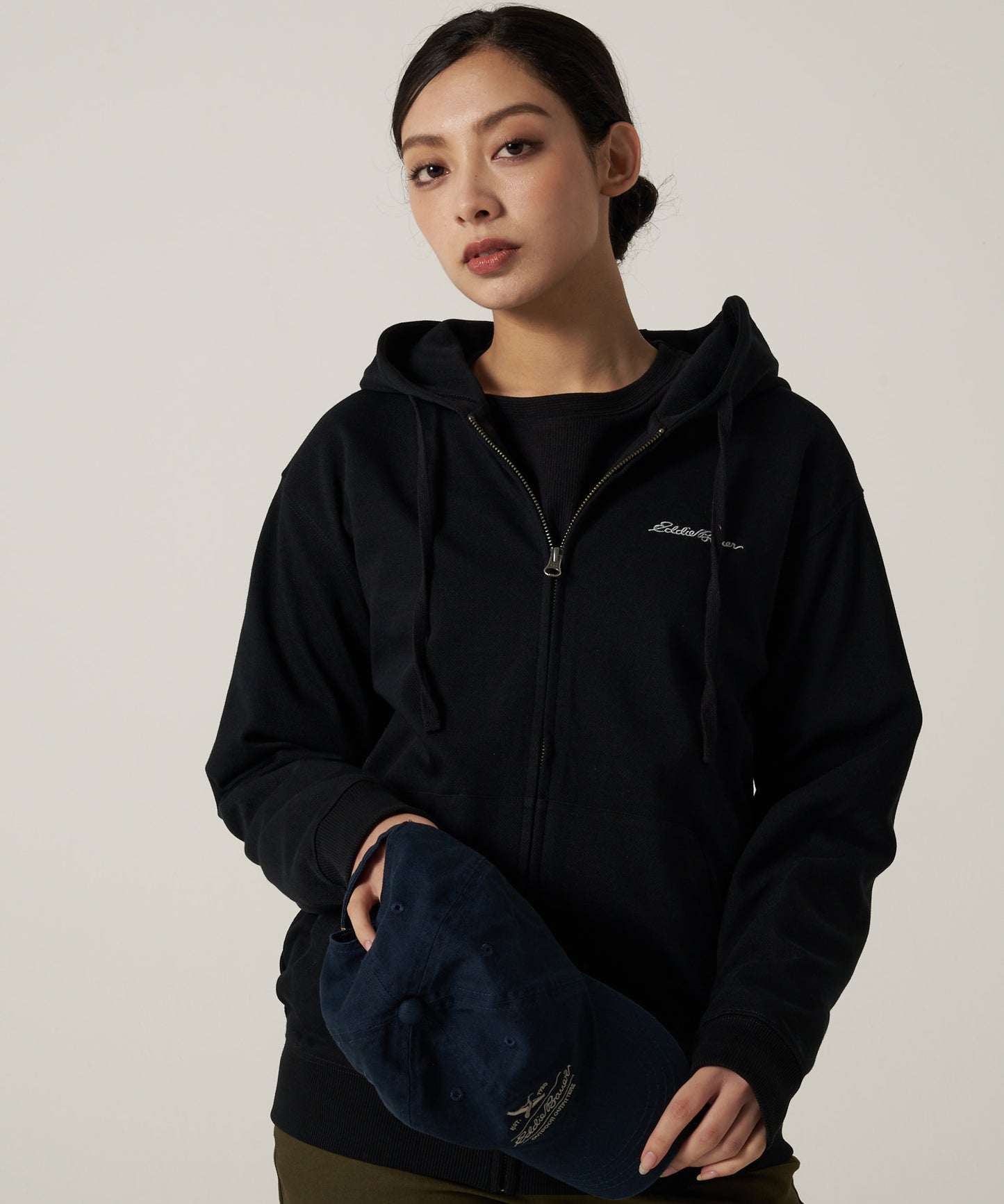 ダブルフェイスカノコ ジップフーディ/W-PIQUE ZIP HOODIE