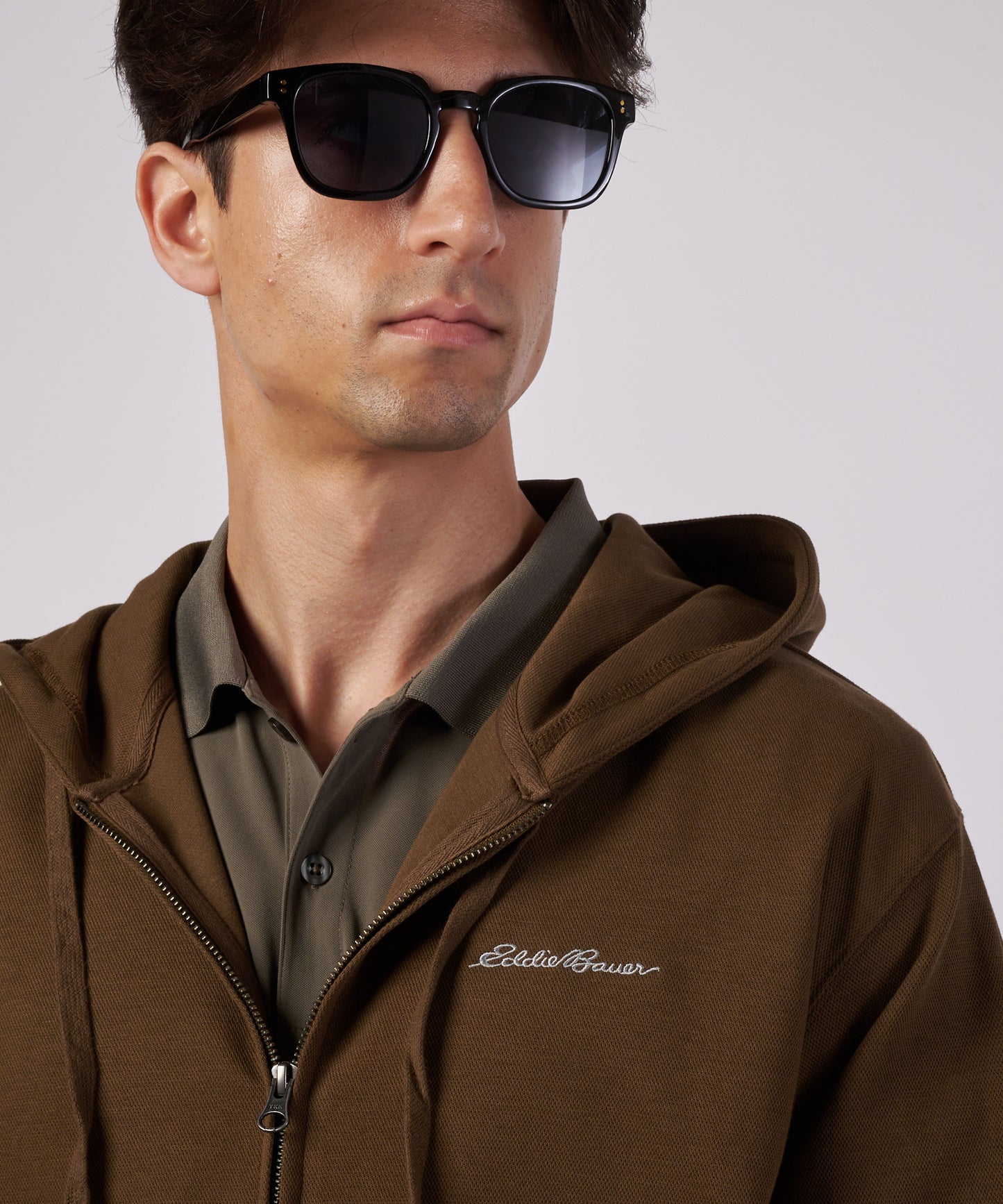 ダブルフェイスカノコ ジップフーディ/W-PIQUE ZIP HOODIE