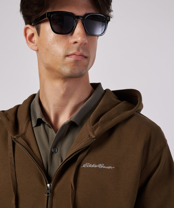 ダブルフェイスカノコ ジップフーディ/W-PIQUE ZIP HOODIE