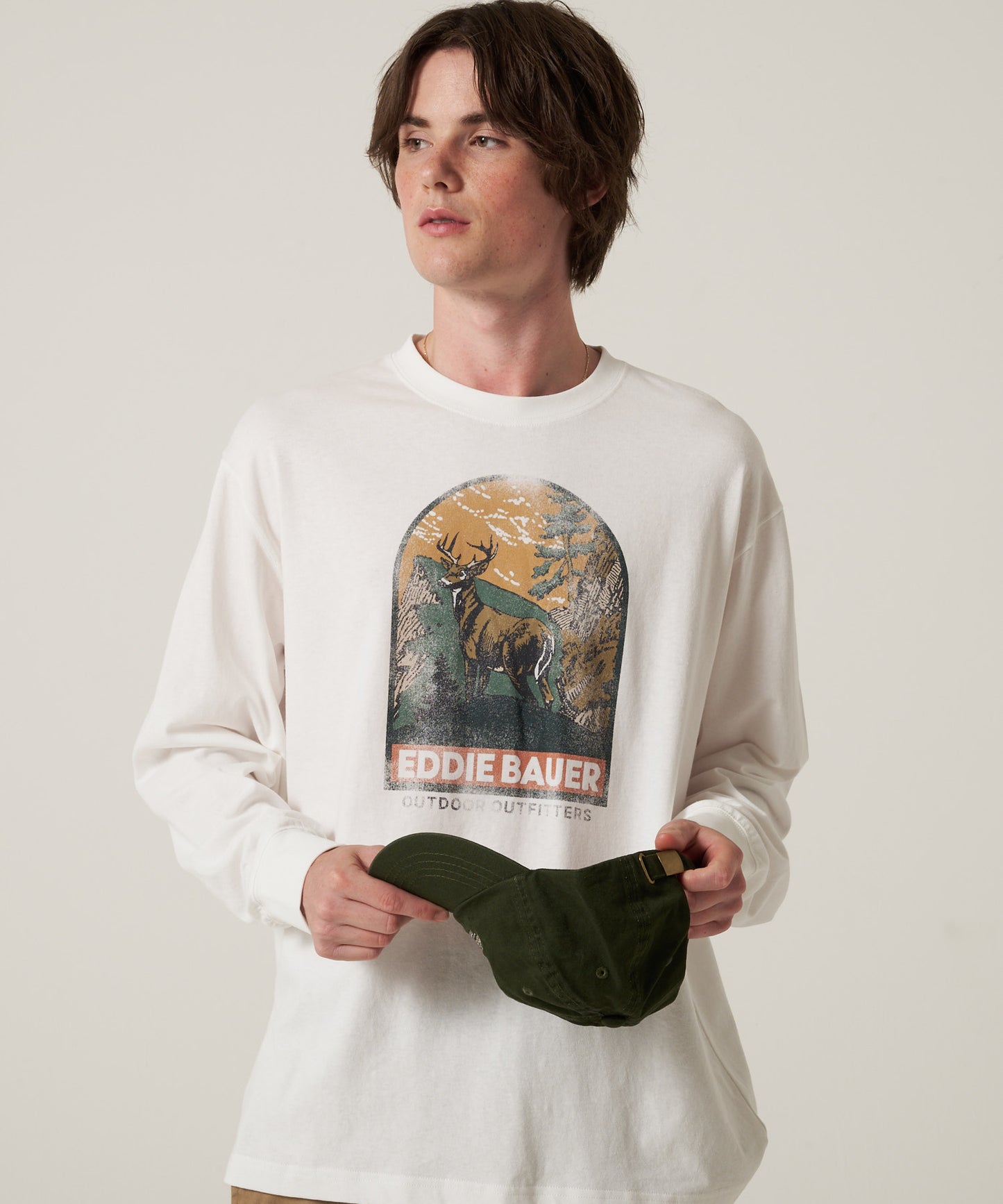 グラフィック 長袖Tシャツ/GRAPHIC LS TEE