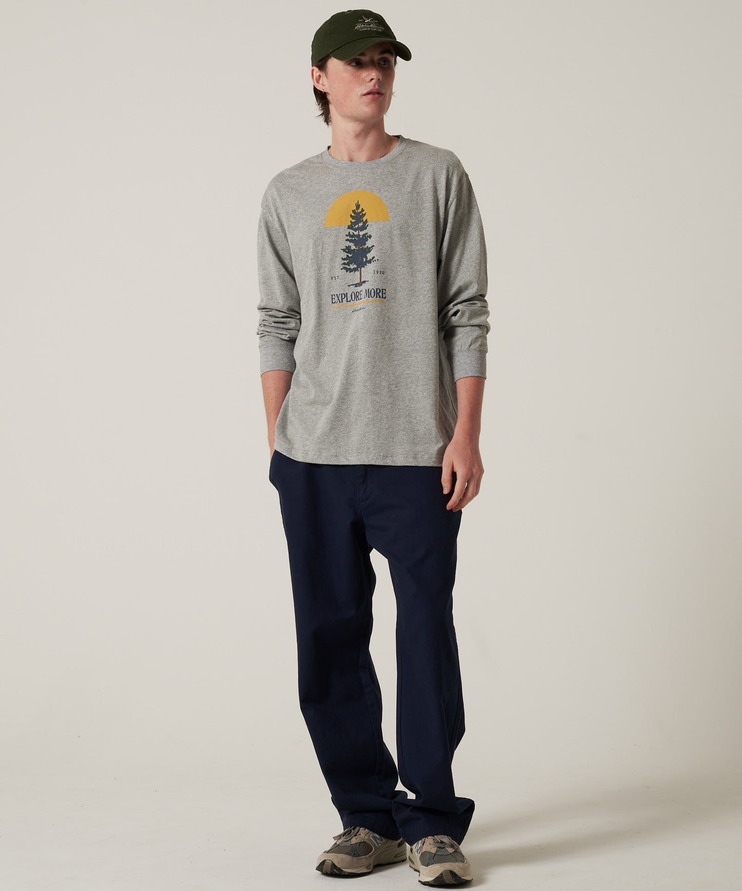 グラフィック 長袖Tシャツ/GRAPHIC LS TEE