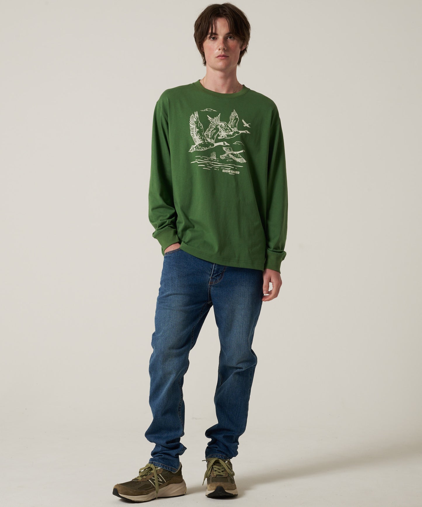 グラフィック 長袖Tシャツ/GRAPHIC LS TEE