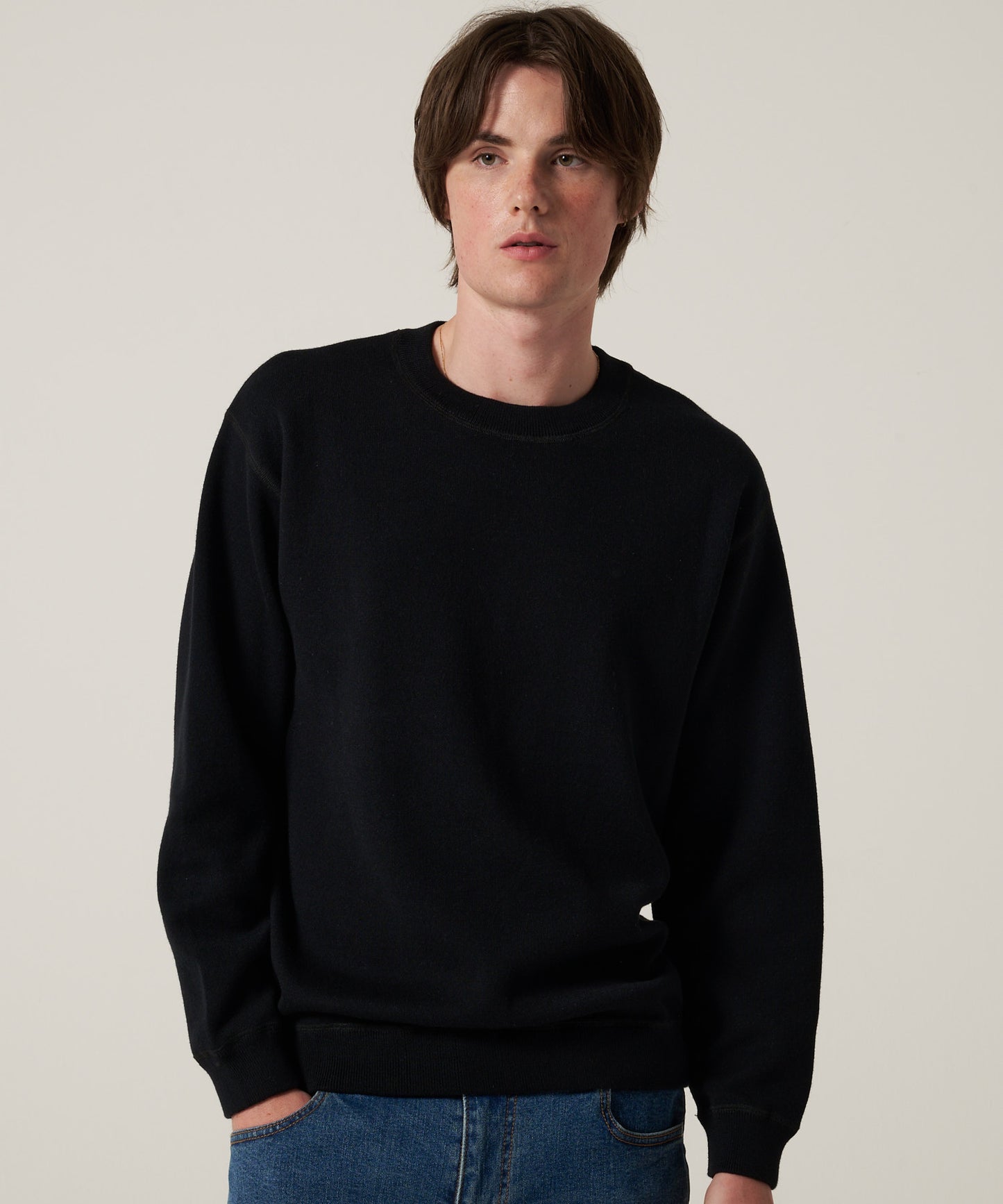 ミラノリブ クルーニット/MILAN RIB CREW KNIT