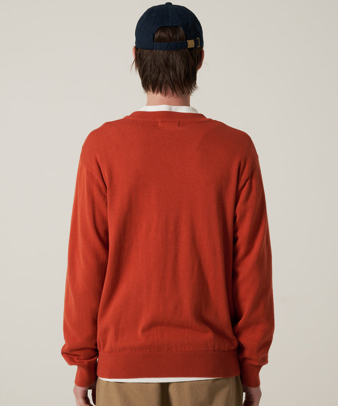 【予約】ファイン ゲージ Vネックカーディガン/FINE GAUGE V-NECK CARDIGAN