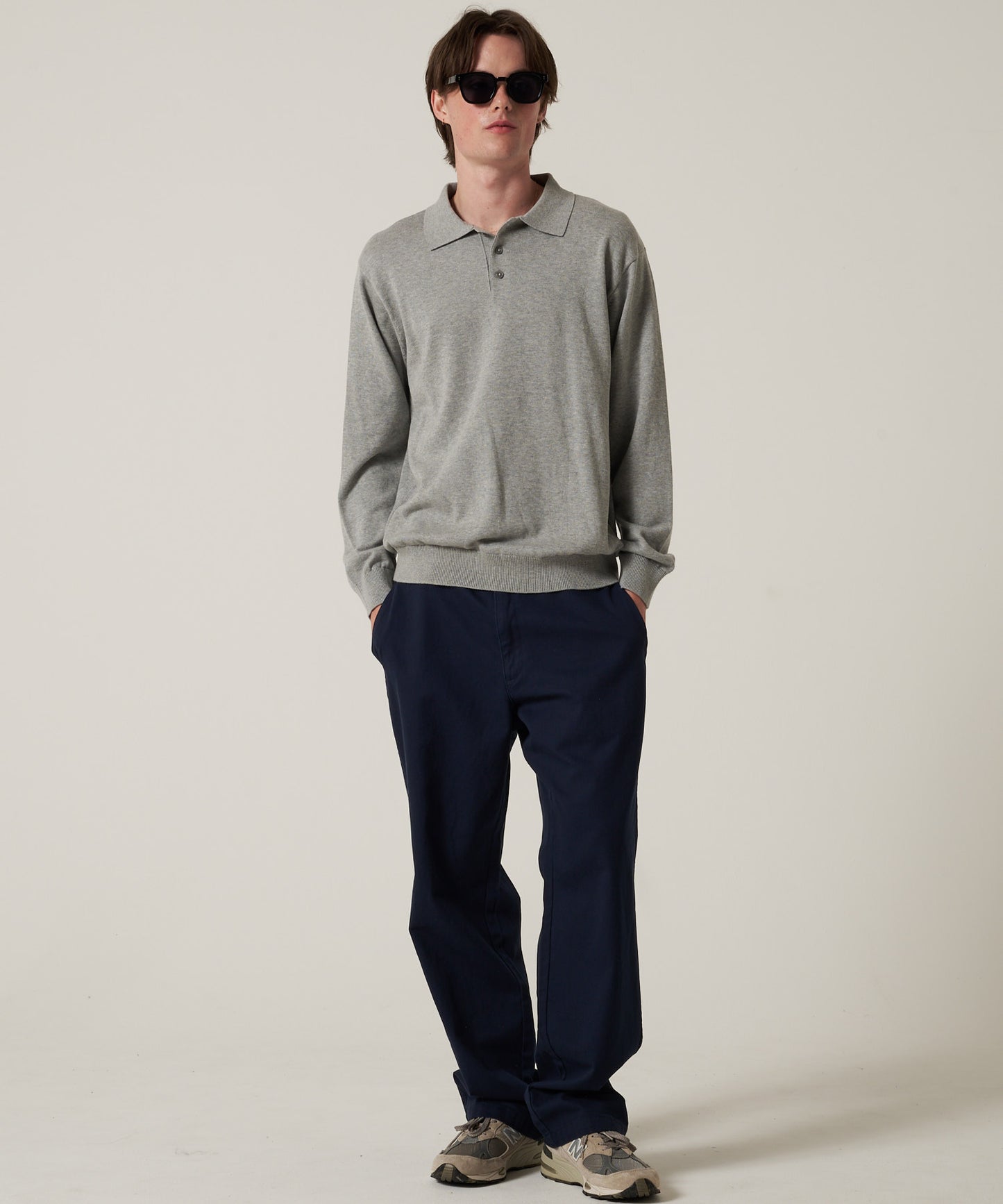 【予約】ファイン ゲージ 長袖ポロシャツ/FINE GAUGE LS POLO