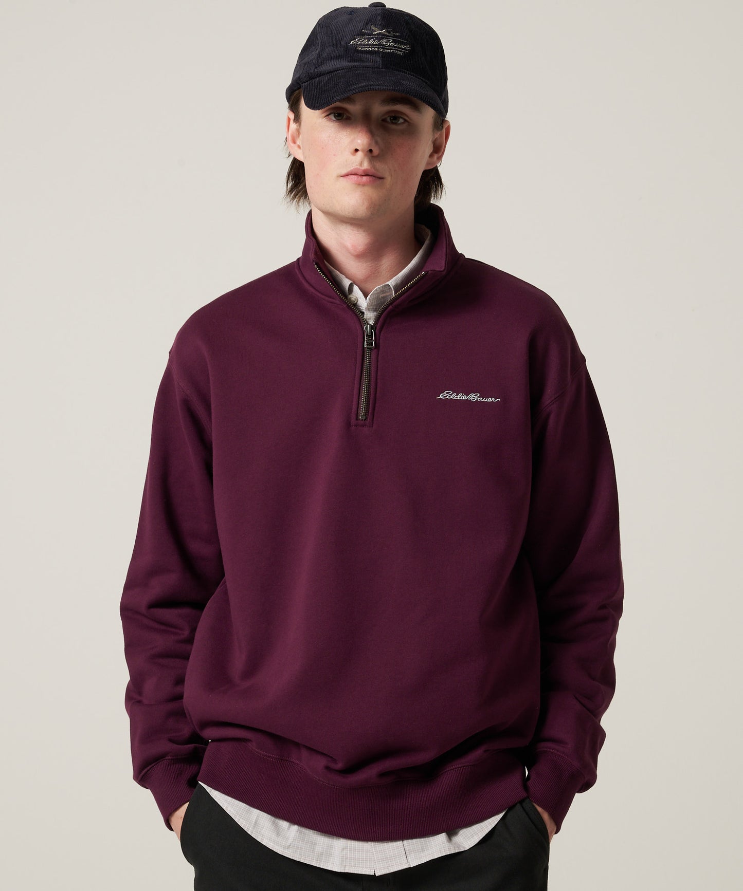 【予約】シグネチャー スウェットシャツ クォータージップ/SIGNATURE SWEATSHIRTS 1/4 ZIP