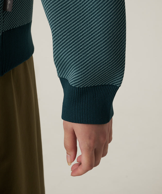 【予約】ジャガードニット フーディ/JACQUARD-KNIT HOODIE