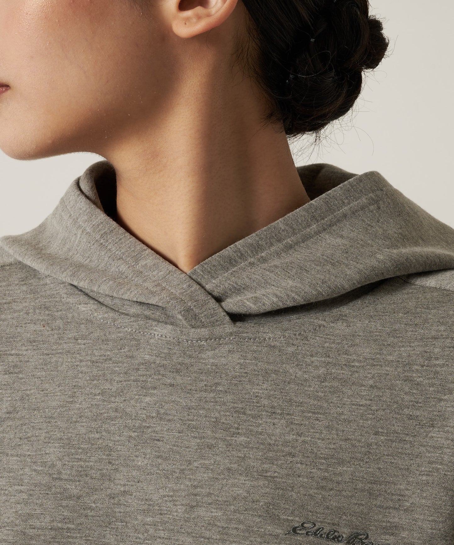 フーデッド スウェットシャツ チュニック/HOODED SWEATSHIRT TUNIC