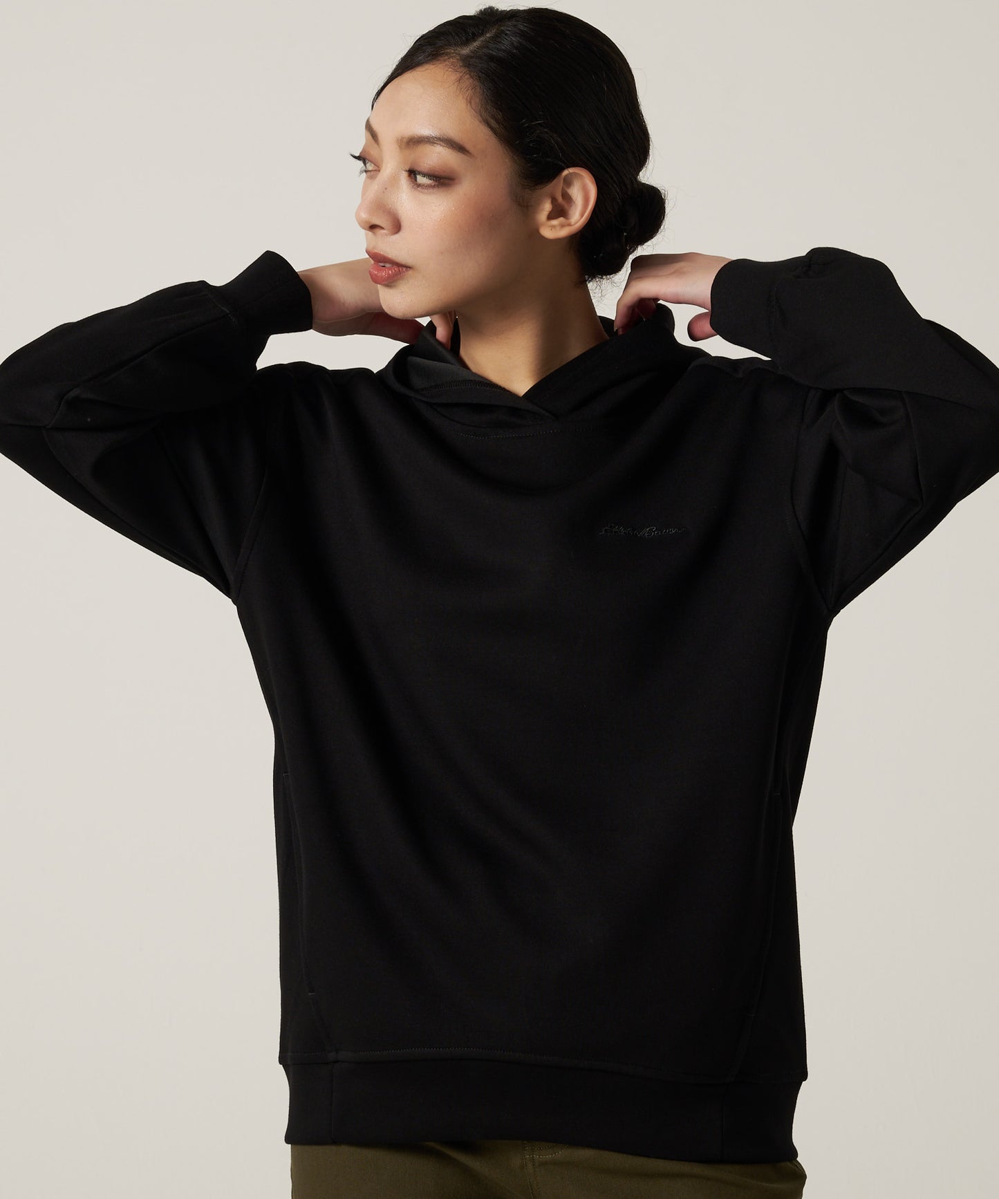 フーデッド スウェットシャツ チュニック/HOODED SWEATSHIRT TUNIC