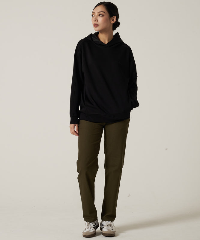 フーデッド スウェットシャツ チュニック/HOODED SWEATSHIRT TUNIC