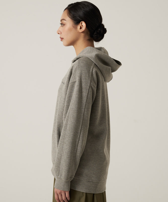 フーデッド スウェットシャツ チュニック/HOODED SWEATSHIRT TUNIC