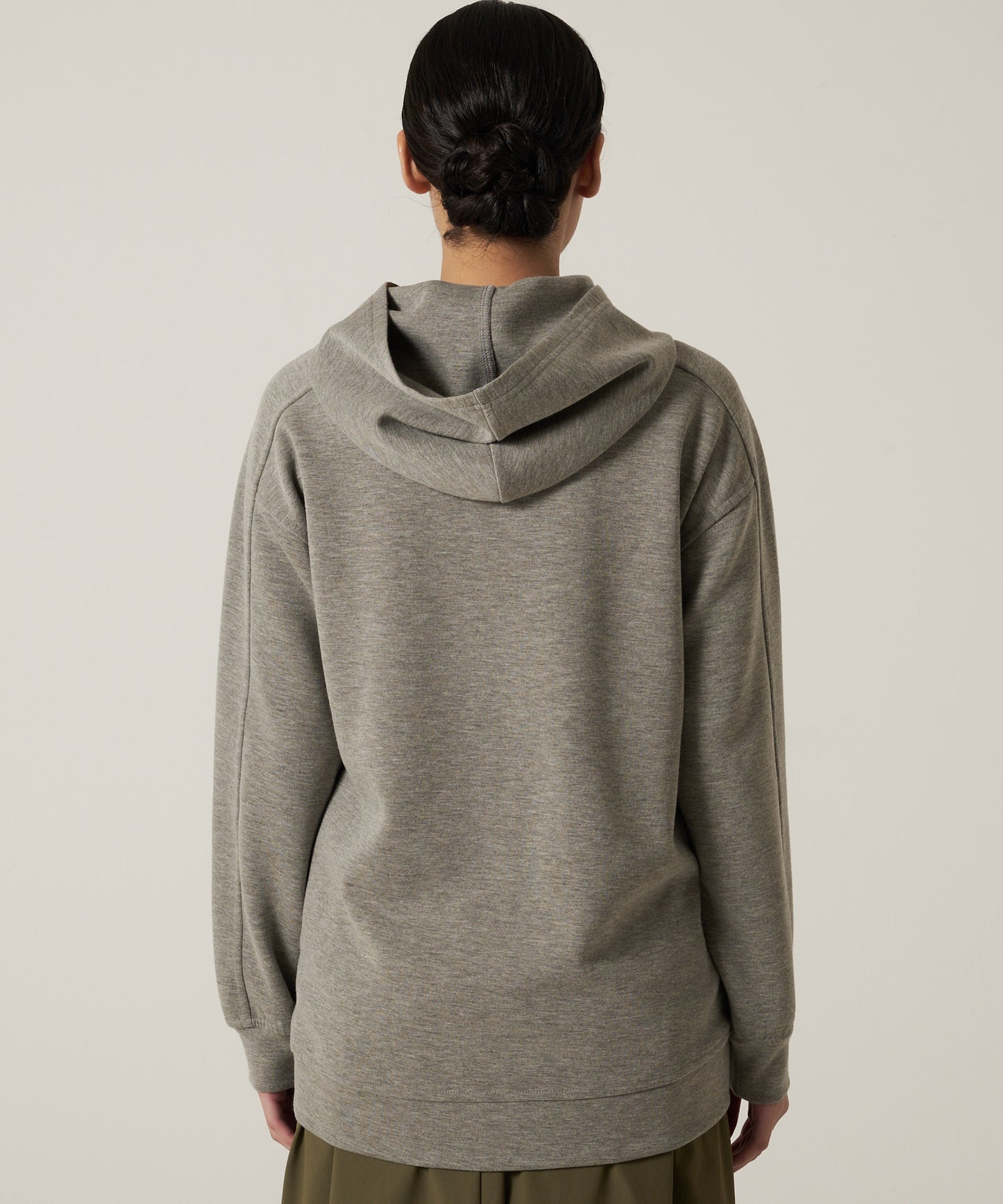 フーデッド スウェットシャツ チュニック/HOODED SWEATSHIRT TUNIC