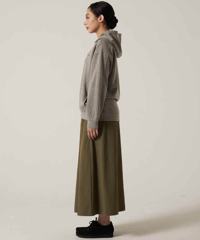 フーデッド スウェットシャツ チュニック/HOODED SWEATSHIRT TUNIC