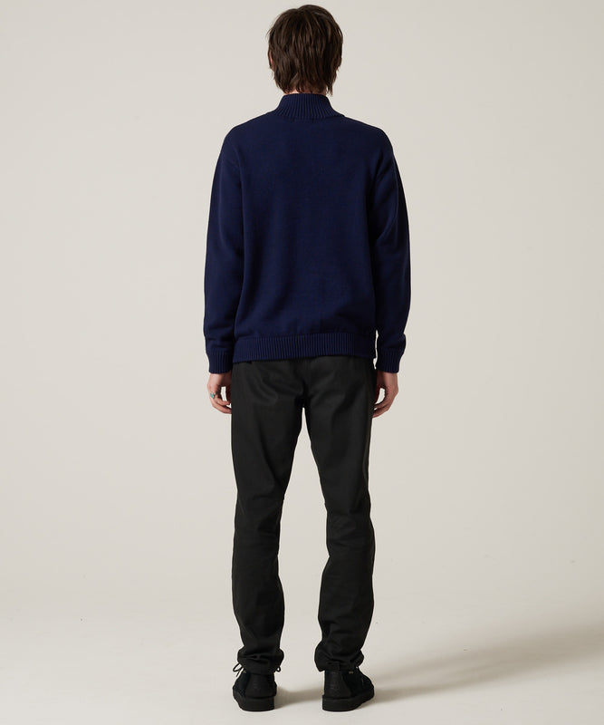 クォータージップ モックセーター/QUARTER ZIP MOCK SWEATER