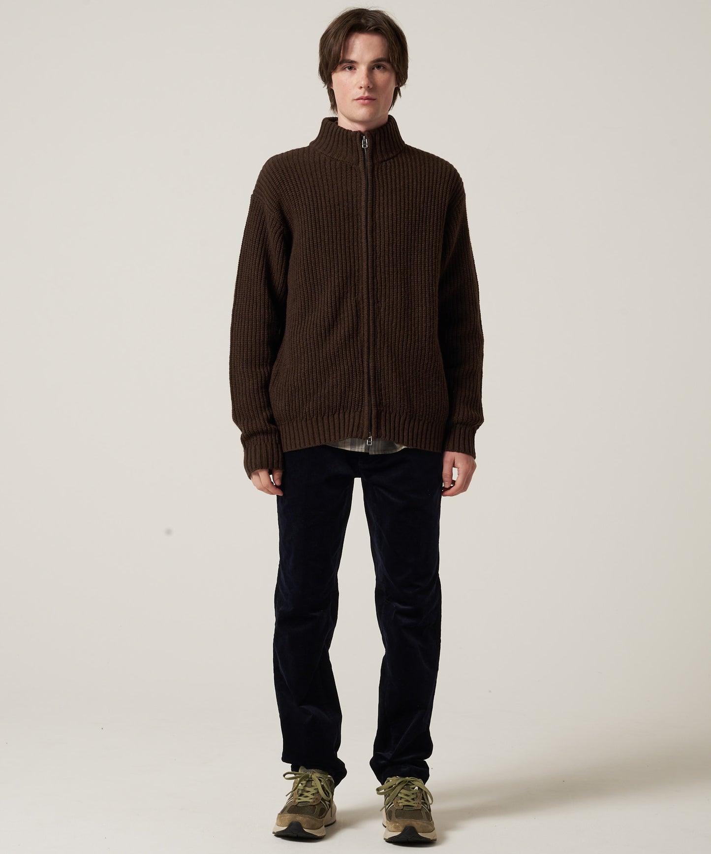 スタンド フルジップ セーター/STAND FULL ZIP SWEATER