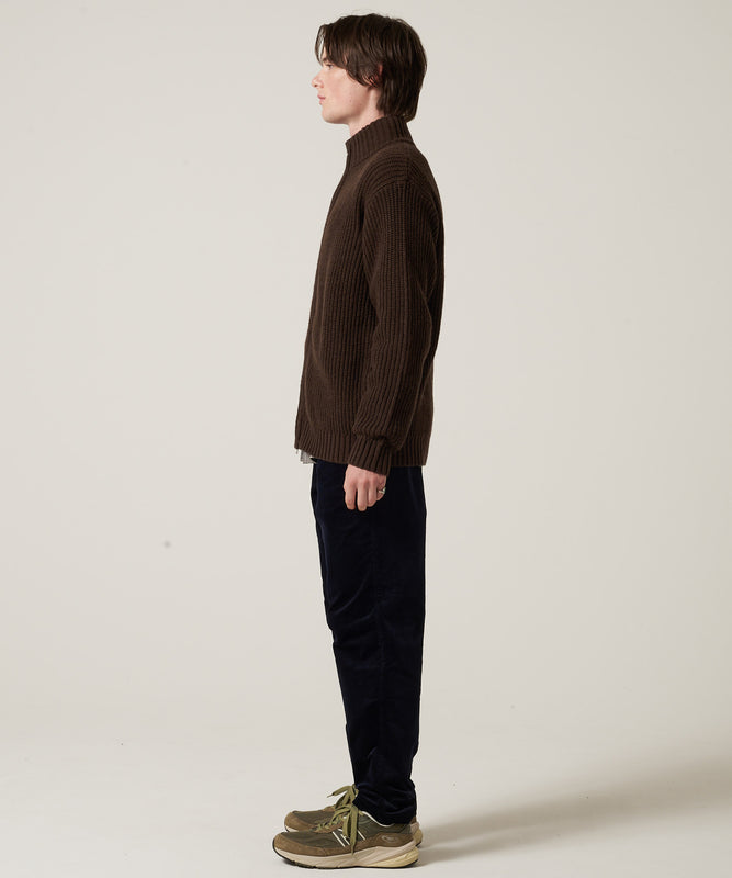 スタンド フルジップ セーター/STAND FULL ZIP SWEATER