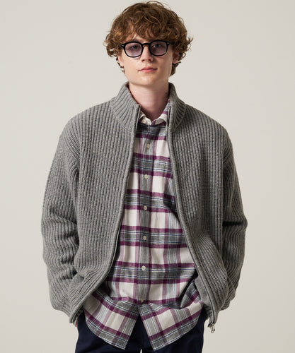 スタンド フルジップ セーター/STAND FULL ZIP SWEATER