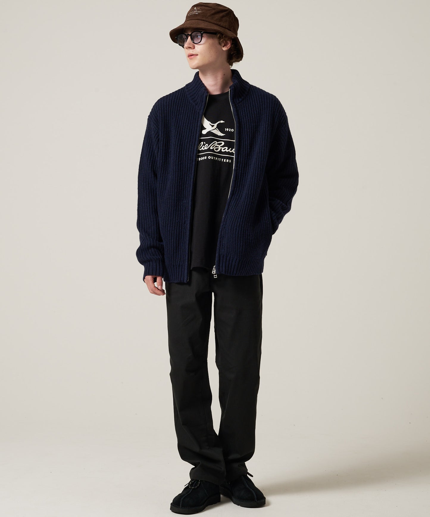 スタンド フルジップ セーター/STAND FULL ZIP SWEATER