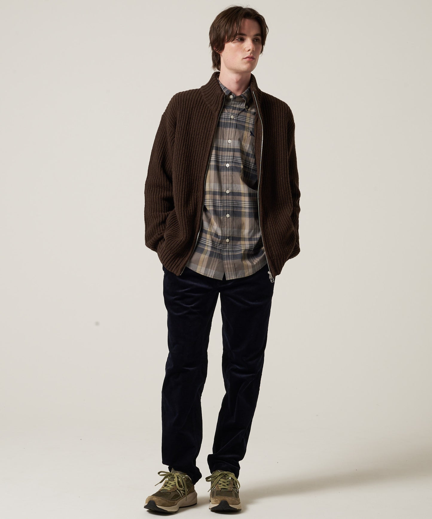 スタンド フルジップ セーター/STAND FULL ZIP SWEATER