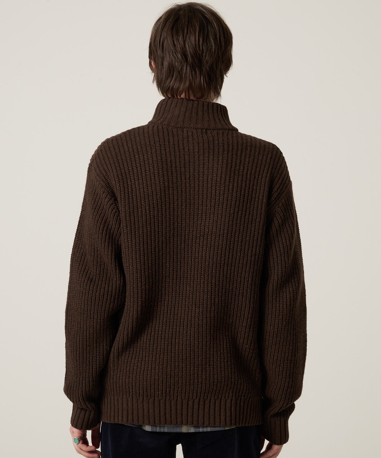 スタンド フルジップ セーター/STAND FULL ZIP SWEATER