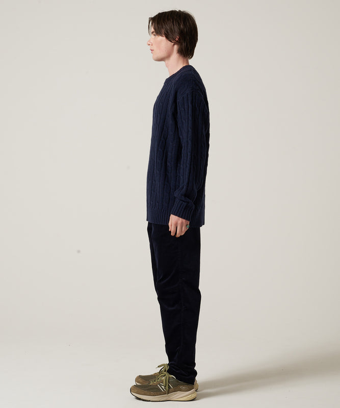 ケーブル クルー セーター/CABLE CREW SWEATER