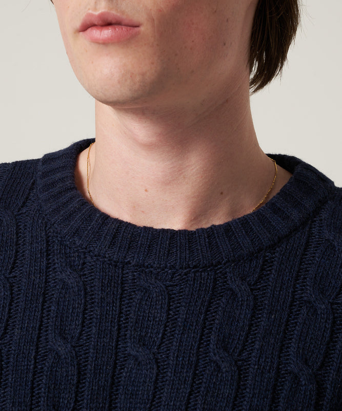 ケーブル クルー セーター/CABLE CREW SWEATER