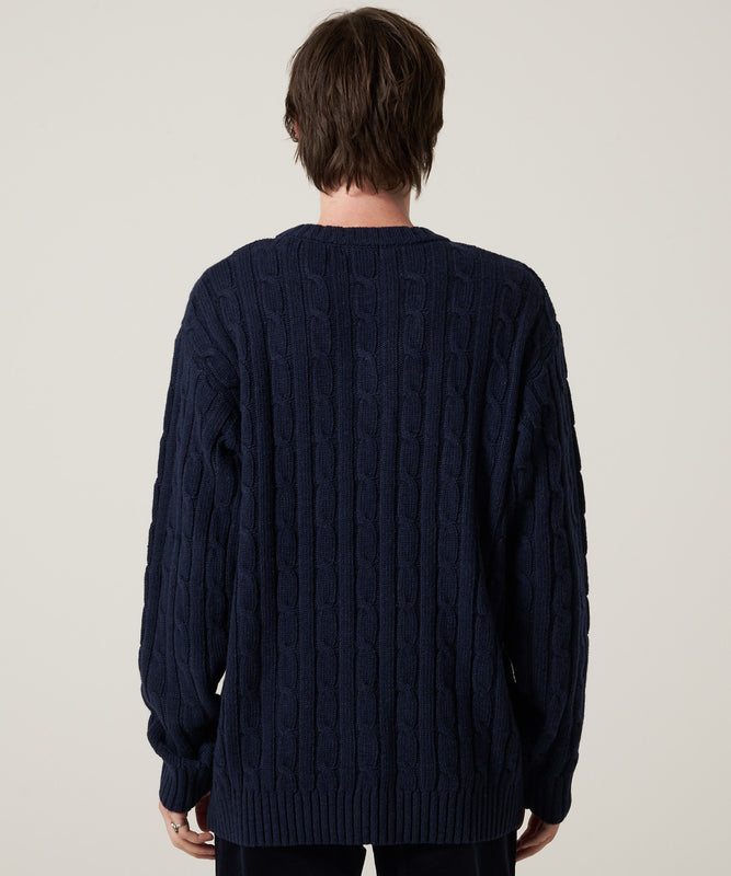 ケーブル クルー セーター/CABLE CREW SWEATER